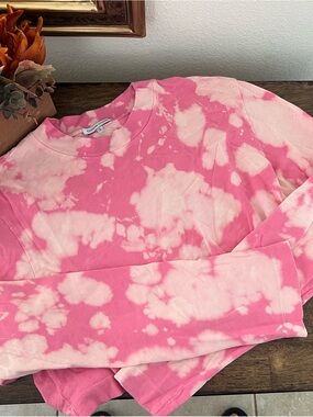 Cozy Cotton citizen Pink Tie-Dye Long Sleeve Top